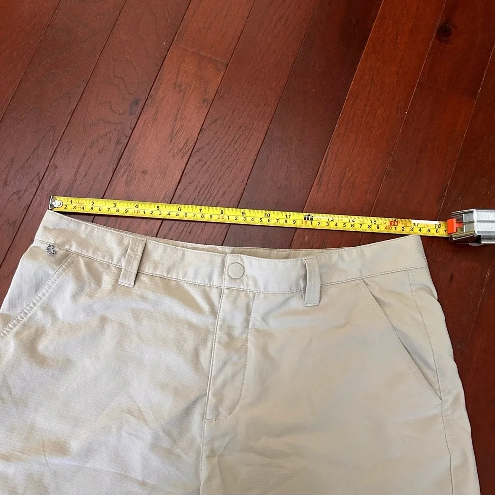 Columbia PFG Cargo Shorts Men’s Size 34 Beige 10” Inseam Fishing Performance